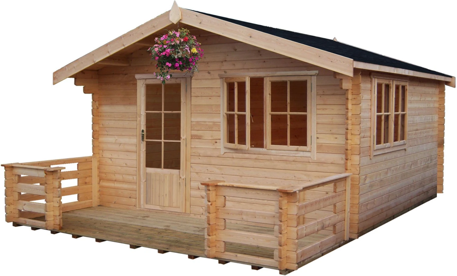 Shire Kinver 14x14 Glass Apex Tongue & Groove Wooden Cabin - Base Not Included 3 Shire Kinver 14x14 Glass Apex Tongue & Groove Wooden Cabin - Base Not Included