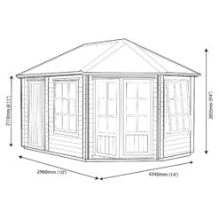 Shire Leygrove 14x10 Apex Tongue & Groove Wooden Cabin - Assembly Service Included 13 Shire Leygrove 14x10 Apex Tongue & Groove Wooden Cabin - Assembly Service Included -Gardens and Outdoor shire leygrove 14x10 apex tongue groove wooden cabin assembly service included5019804111251 03t