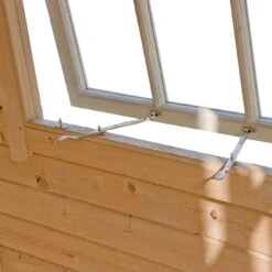 Shire Leygrove 14x10 Toughened Glass Apex Tongue & Groove Wooden Cabin - Base Not Included -Gardens and Outdoor shire leygrove 14x10 toughened glass apex tongue groove wooden cabin base not included5019804251407 38c