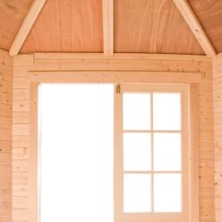 Shire Leygrove 14x10 Toughened Glass Apex Tongue & Groove Wooden Cabin - Base Not Included -Gardens and Outdoor shire leygrove 14x10 toughened glass apex tongue groove wooden cabin base not included5019804251407 39c