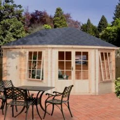 Shire Leygrove 14x10 Toughened Glass Apex Tongue & Groove Wooden Cabin 11 Shire Leygrove 14x10 Toughened Glass Apex Tongue & Groove Wooden Cabin -Gardens and Outdoor shire leygrove 14x10 toughened glass apex tongue groove wooden cabin5019804111244 02i bq