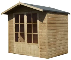 Shire Lumley 7x5 Glass Apex Shiplap Wooden Summer House - Base Not Included -Gardens and Outdoor shire lumley 7x5 glass apex shiplap wooden summer house base not included5397007006377 01c bq