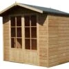Shire Lumley 7x5 Toughened Glass Apex Shiplap Wooden Summer House - Base Included -Gardens and Outdoor shire lumley 7x5 toughened glass apex shiplap wooden summer house base included5019804210282 01c bq