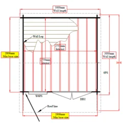 Shire Marlborough 10x10 Glass Apex Tongue & Groove Wooden Cabin - Base Not Included -Gardens and Outdoor shire marlborough 10x10 glass apex tongue groove wooden cabin base not included5019804112333 02t