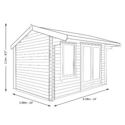 Shire Marlborough 10x14 Ft Apex Tongue & Groove Wooden Cabin With Felt Tile Roof - Assembly Service Included -Gardens and Outdoor shire marlborough 10x14 ft apex tongue groove wooden cabin with felt tile roof assembly service included5019804112432 03t