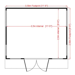 Shire Miami Gym 12x10 Pent Shiplap Wooden Summer House -Gardens and Outdoor shire miami gym 12x10 pent shiplap wooden summer house5019804118915 03t