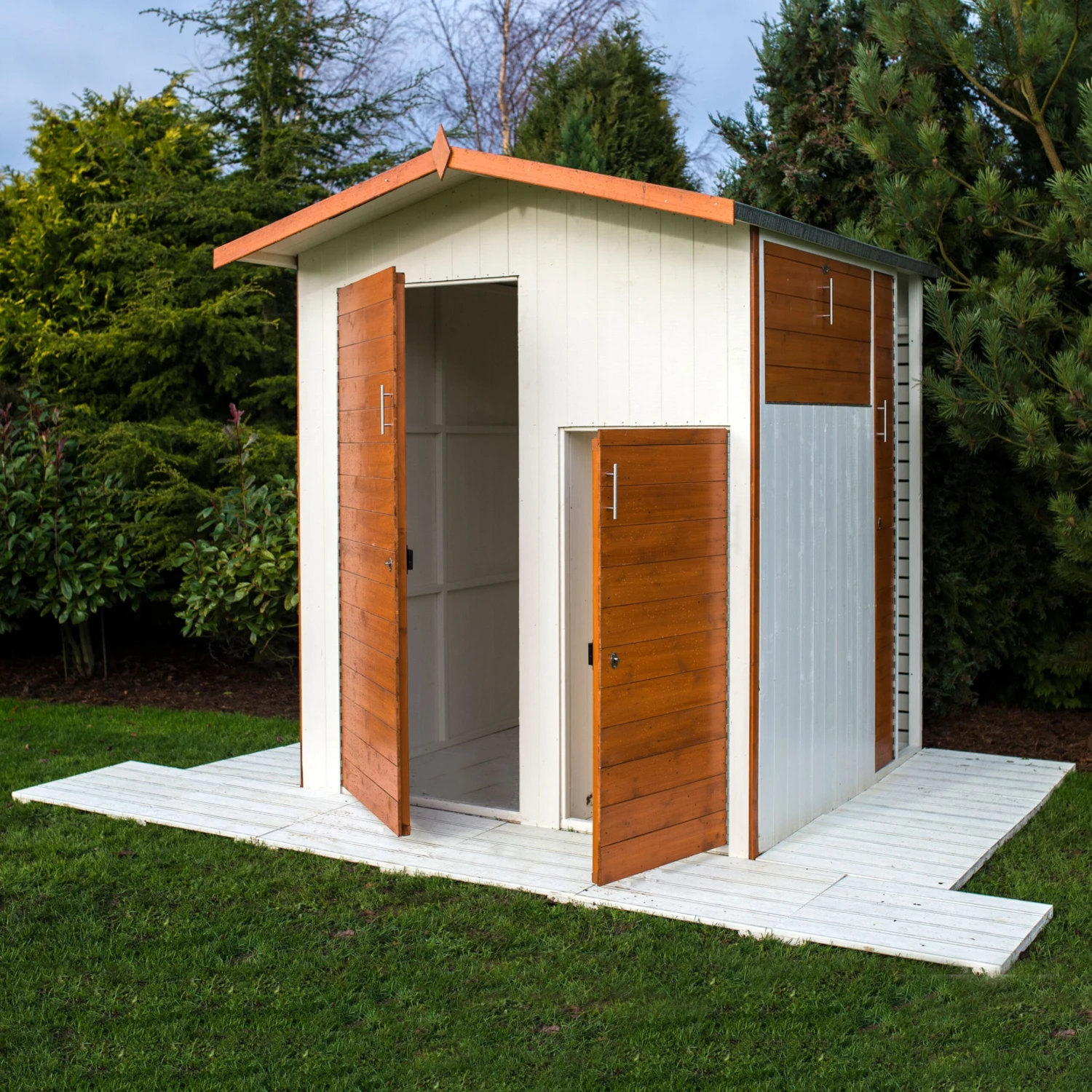 Shire Multi Store 6x6 Ft Apex Tongue & Groove Wooden Shed With Floor 4 Shire Multi Store 6x6 Ft Apex Tongue & Groove Wooden Shed With Floor - Image 2