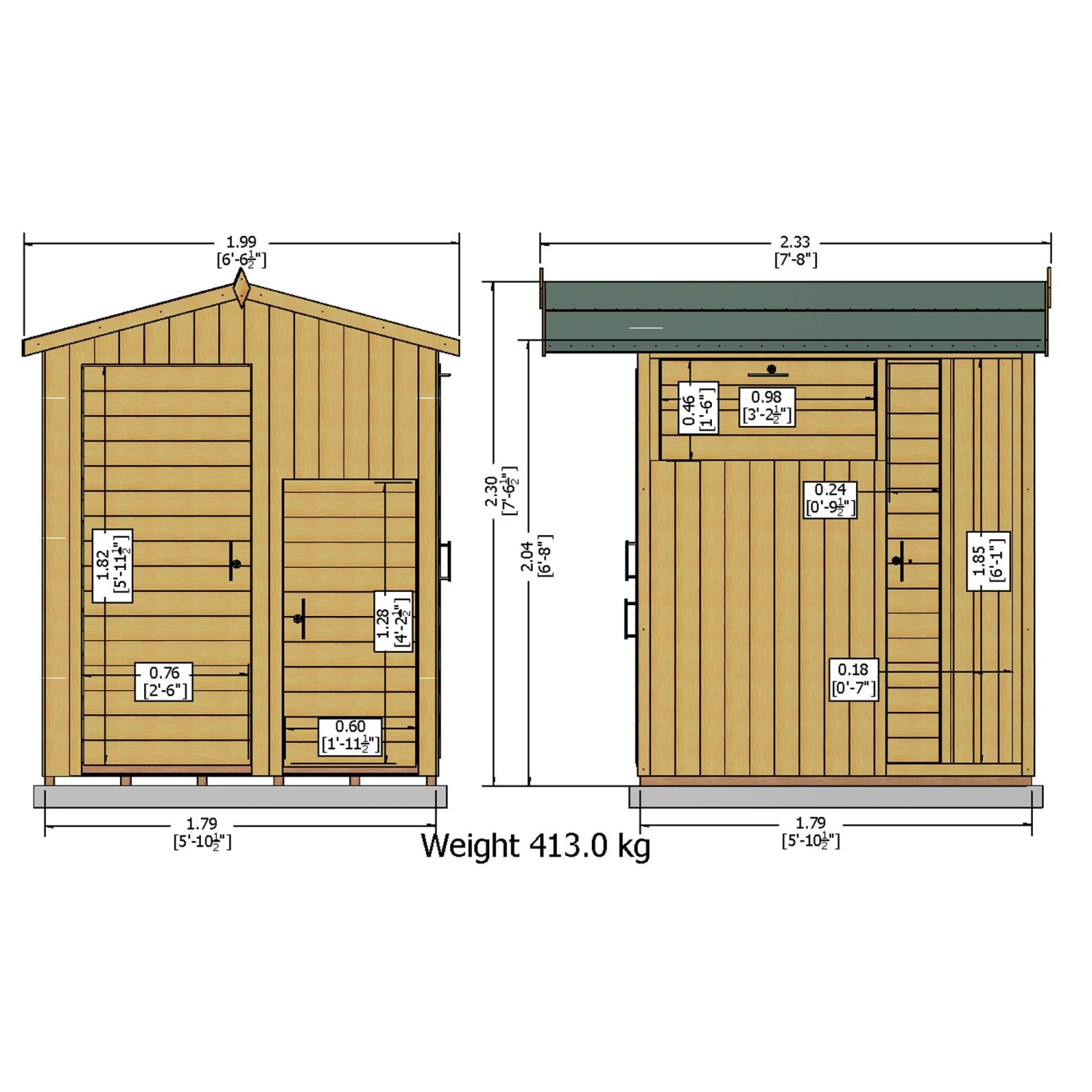 Shire Multi Store 6x6 Ft Apex Tongue & Groove Wooden Shed With Floor 7 Shire Multi Store 6x6 Ft Apex Tongue & Groove Wooden Shed With Floor - Image 5