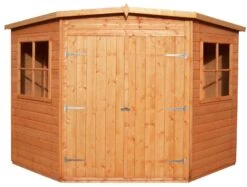 Shire Murrow 10x10 Ft Pent Shiplap Wooden Shed With Floor - Assembly Service Included