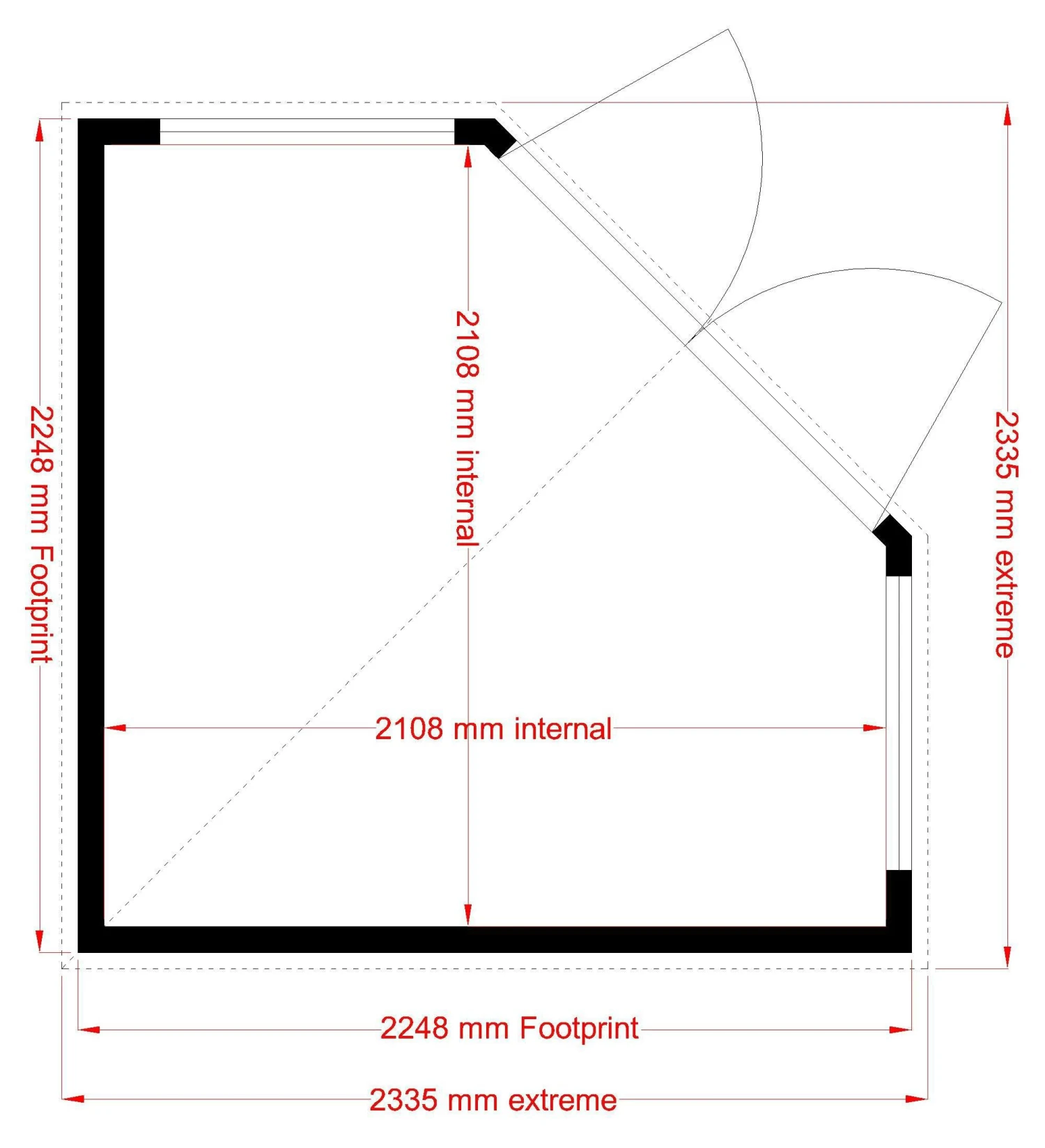 Shire Murrow 8x8 Ft Pent Shiplap Wooden Shed With Floor - Assembly Service Included 11 Shire Murrow 8x8 Ft Pent Shiplap Wooden Shed With Floor - Assembly Service Included - Image 9