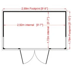 Shire Orchid Curved Roof 10x6 Curved Shiplap Wooden Summer House - Assembly Service Included -Gardens and Outdoor shire orchid curved roof 10x6 curved shiplap wooden summer house assembly service included5019804118885 02t bq