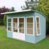 Shire Orchid Curved Roof 10x6 Curved Shiplap Wooden Summer House - Base Not Included -Gardens and Outdoor shire orchid curved roof 10x6 curved shiplap wooden summer house base not included5019804118878 01i bq