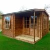 Shire Ringwood 12x16 Ft Toughened Glass Apex Tongue & Groove Wooden Cabin With Tile Roof -Gardens and Outdoor shire ringwood 12x16 ft toughened glass apex tongue groove wooden cabin with tile roof5019804119806 01i bq