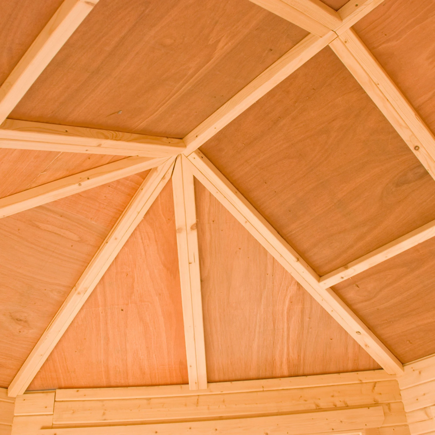 Shire Rowney 10x14 Ft Toughened Glass Apex Tongue & Groove Wooden Cabin With Felt Tile Roof 4 Shire Rowney 10x14 Ft Toughened Glass Apex Tongue & Groove Wooden Cabin With Felt Tile Roof - Image 2