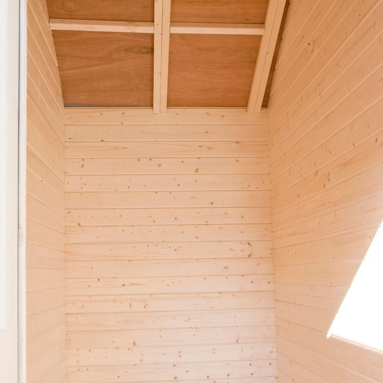 Shire Rowney 14x10 Glass Apex Tongue & Groove Wooden Cabin - Base Not Included 4 Shire Rowney 14x10 Glass Apex Tongue & Groove Wooden Cabin - Base Not Included - Image 2