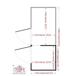 Shire Sanda Kennel & Run, (H)1.67m (W)1.19m (D)1.19m -Gardens and Outdoor shire sanda kennel run h 1 67m w 1 19m d 1 19m5019804111954 03t