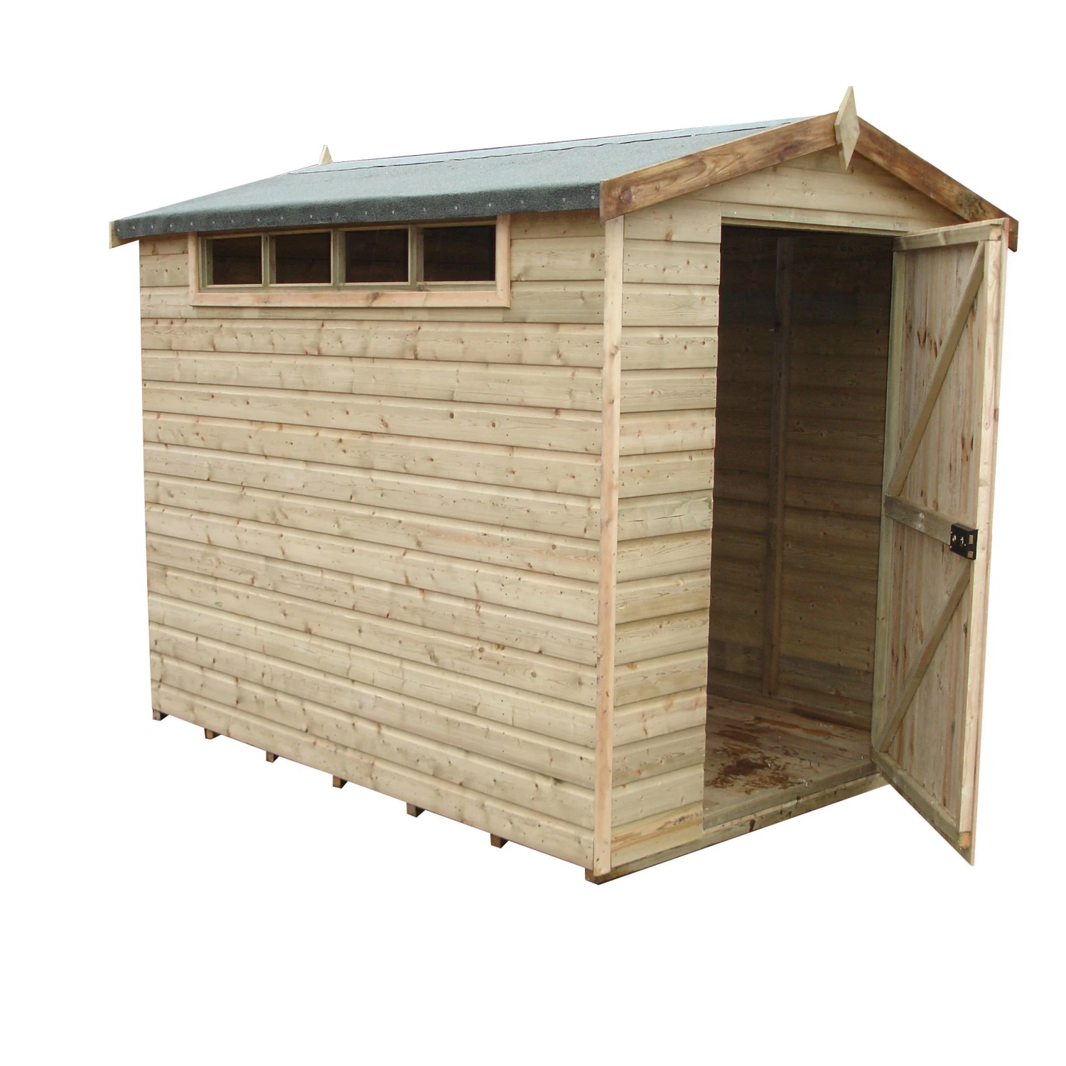 Shire Security Cabin 10x10 Ft Apex Shiplap Wooden Shed With Floor - Assembly Service Included 3 Shire Security Cabin 10x10 Ft Apex Shiplap Wooden Shed With Floor - Assembly Service Included