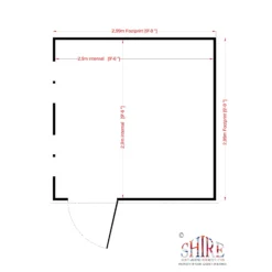 Shire Security Cabin 10x10 Ft Pent Shiplap Wooden Shed With Floor -Gardens and Outdoor shire security cabin 10x10 ft pent shiplap wooden shed with floor5019804112227 02t
