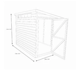 Shire Security Cabin 10x10 Ft Pent Shiplap Wooden Shed With Floor -Gardens and Outdoor shire security cabin 10x10 ft pent shiplap wooden shed with floor5019804112227 03t