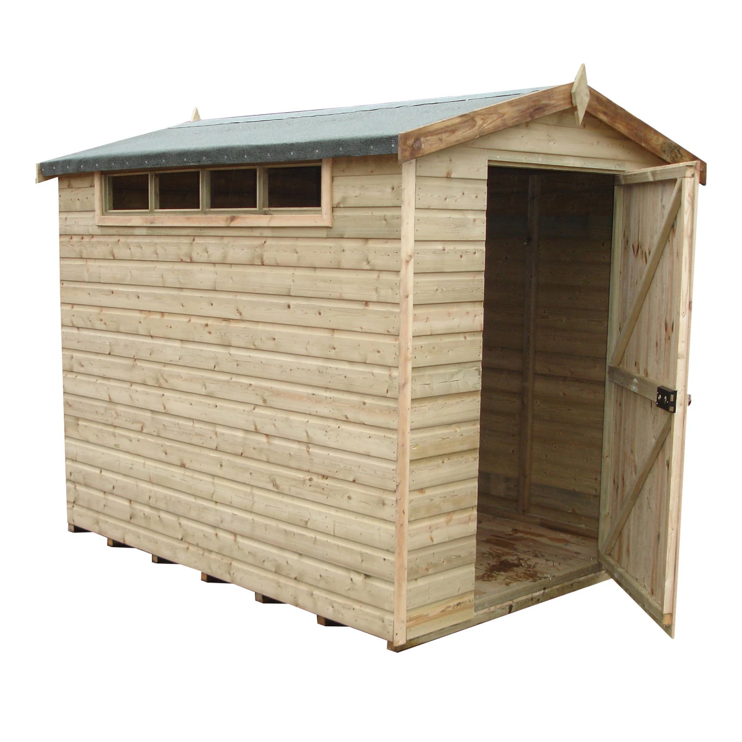 Shire Security Cabin 10x8 Ft Apex Shiplap Wooden Shed With Floor - Assembly Service Included 3 Shire Security Cabin 10x8 Ft Apex Shiplap Wooden Shed With Floor - Assembly Service Included