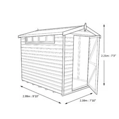 Shire Security Cabin 10x8 Ft Apex Shiplap Wooden Shed With Floor -Gardens and Outdoor shire security cabin 10x8 ft apex shiplap wooden shed with floor5019804112128 03t
