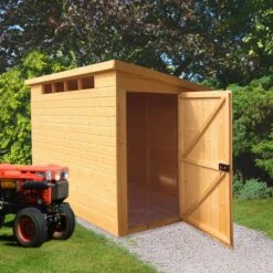 Shire Security Cabin 8x6 Ft Pent Shiplap Wooden Shed With Floor -Gardens and Outdoor shire security cabin 8x6 ft pent shiplap wooden shed with floor5019804112166 03i bq