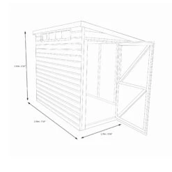 Shire Security Cabin 8x6 Ft Pent Shiplap Wooden Shed With Floor -Gardens and Outdoor shire security cabin 8x6 ft pent shiplap wooden shed with floor5019804112166 03t