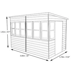 Shire Sun 10x10 Glass Pent Shiplap Wooden Summer House - Base Not Included 19 Shire Sun 10x10 Glass Pent Shiplap Wooden Summer House - Base Not Included -Gardens and Outdoor shire sun 10x10 glass pent shiplap wooden summer house base not included5019804112067 01t