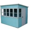Shire Sun 8x6 Glass Pent Shiplap Wooden Summer House - Base Not Included -Gardens and Outdoor shire sun 8x6 glass pent shiplap wooden summer house base not included5019804112012 01c bq