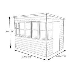 Shire Sun 8x8 Glass Pent Shiplap Wooden Summer House - Base Not Included 20 Shire Sun 8x8 Glass Pent Shiplap Wooden Summer House - Base Not Included -Gardens and Outdoor shire sun 8x8 glass pent shiplap wooden summer house base not included5019804112029 01t