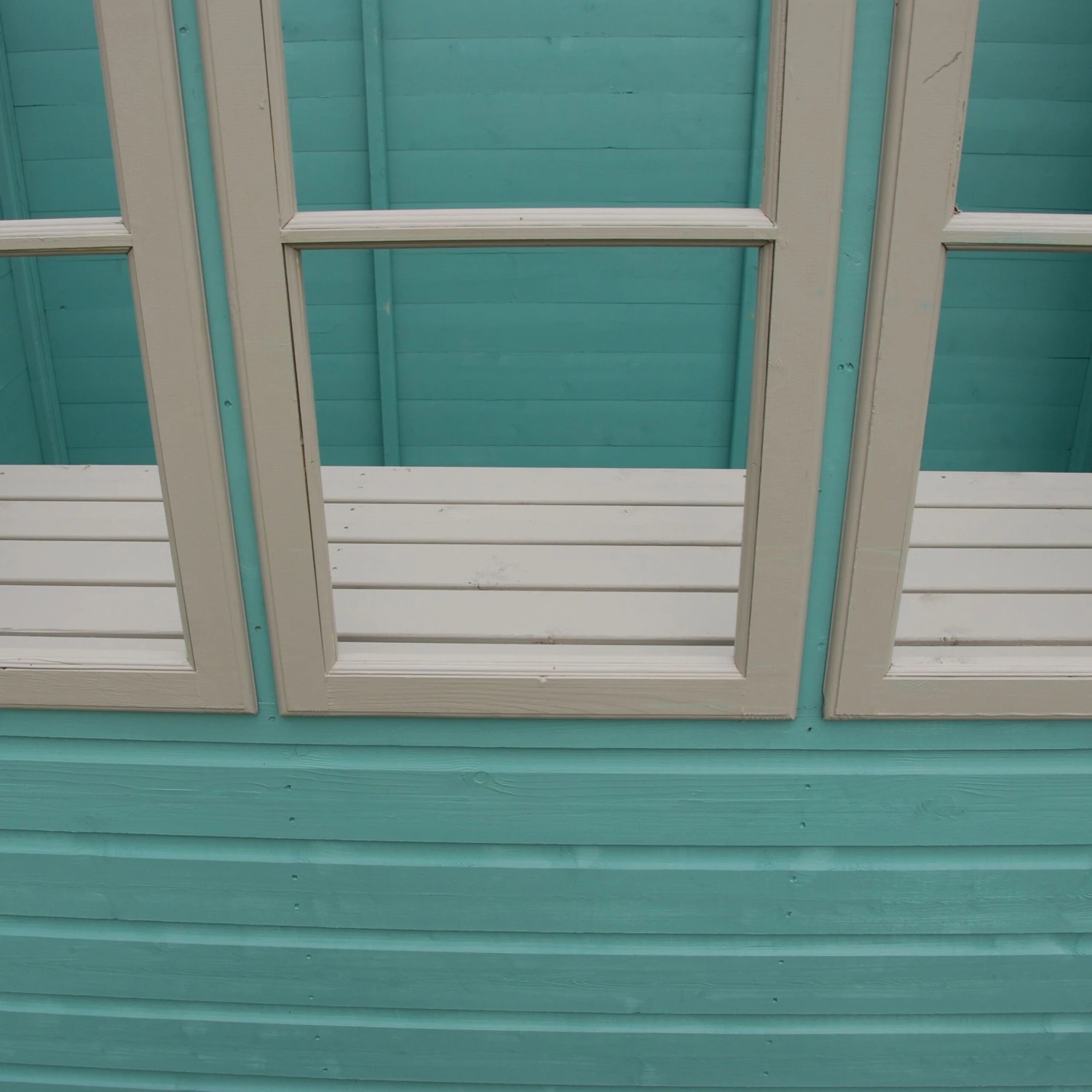 Shire Sun 8x8 Glass Pent Shiplap Wooden Summer House - Base Not Included 4 Shire Sun 8x8 Glass Pent Shiplap Wooden Summer House - Base Not Included - Image 2