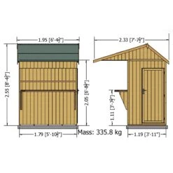 Shire Timber Bar Shiplap Wooden 6x4 Apex Garden Storage - Assembly Service Included -Gardens and Outdoor shire timber bar shiplap wooden 6x4 apex garden storage assembly service included5019804118946 01t bq
