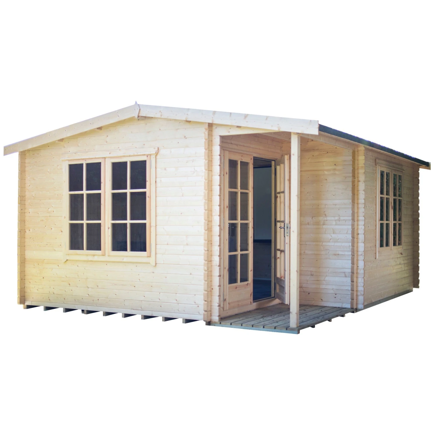 Shire Twyford 16x17 Glass Apex Tongue & Groove Wooden Cabin - Base Not Included 3 Shire Twyford 16x17 Glass Apex Tongue & Groove Wooden Cabin - Base Not Included