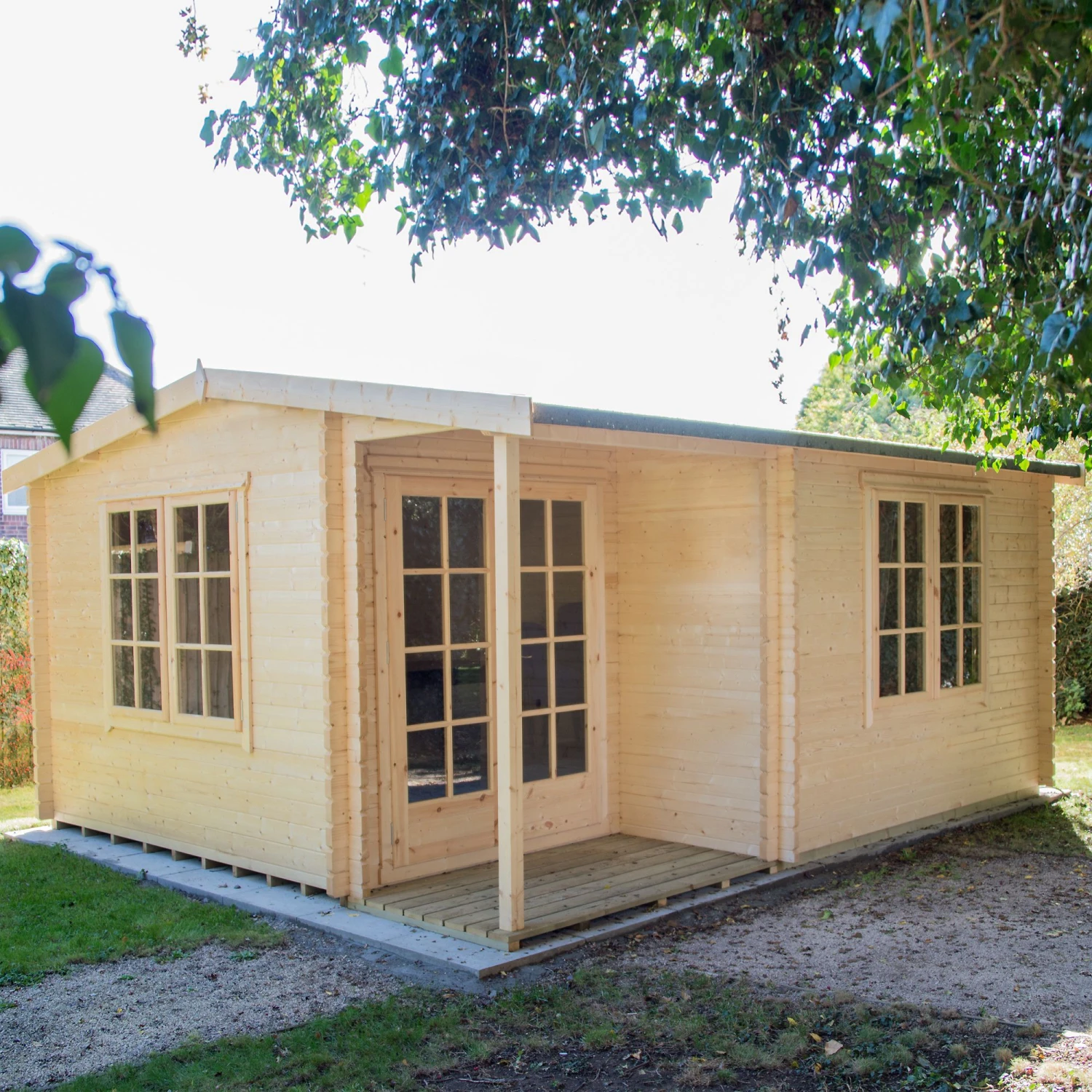 Shire Twyford 16x17 Glass Apex Tongue & Groove Wooden Cabin - Base Not Included 6 Shire Twyford 16x17 Glass Apex Tongue & Groove Wooden Cabin - Base Not Included - Image 4