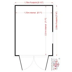 Shire Warwick 8x6 Ft Apex Shiplap Wooden Shed With Floor (Base Included) -Gardens and Outdoor shire warwick 8x6 ft apex shiplap wooden shed with floor base included 5019804789528 02t