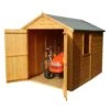 Shire Warwick 8x6 Ft Apex Shiplap Wooden Shed With Floor