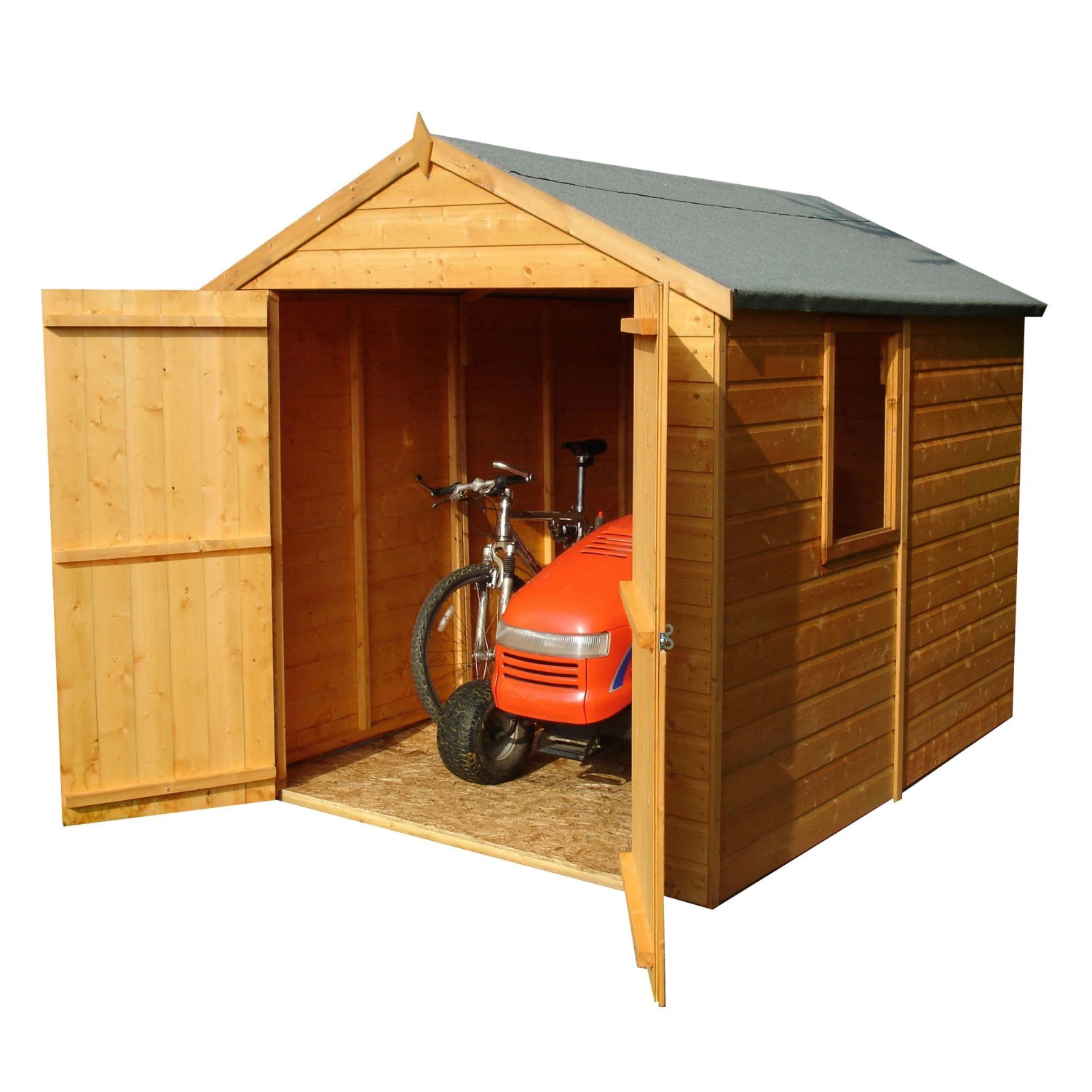 Shire Warwick 8x6 Ft Apex Shiplap Wooden Shed With Floor 3 Shire Warwick 8x6 Ft Apex Shiplap Wooden Shed With Floor