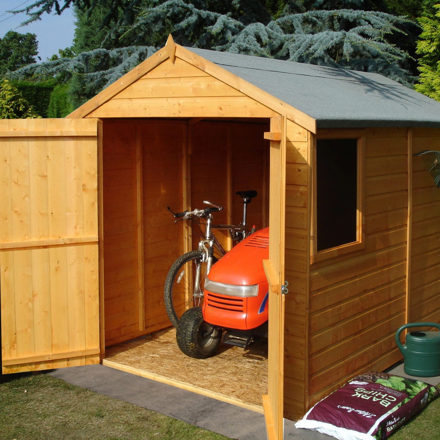 Shire Warwick 8x6 Ft Apex Shiplap Wooden Shed With Floor 4 Shire Warwick 8x6 Ft Apex Shiplap Wooden Shed With Floor - Image 2