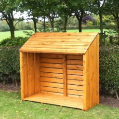 Shire Wooden 5x2 Log Store -Gardens and Outdoor shire wooden 5x2 log store5060490130347 01i bq