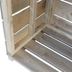 Shire Wooden Tall Log Store -Gardens and Outdoor shire wooden tall log store5060490131221 36c bq