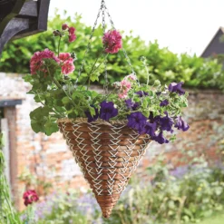 Smart Garden Country Braid Natural Cone Hanging Basket, 35cm -Gardens and Outdoor smart garden country braid natural cone hanging basket 35cm5050642013192 02i bq