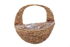 Smart Garden Hyacinth Natural Semi-circle Hanging Basket
