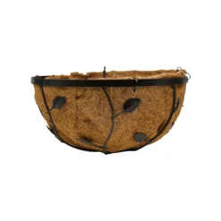 Smart Garden Leaf Natural Round Coco Liner Hanging Basket, 35cm
