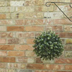 Smart Garden White Flower Artificial Topiary Ball -Gardens and Outdoor smart garden white flower artificial topiary ball5050642007573 01i bq