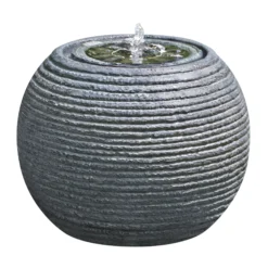 Solar-powered Spherical Water Feature (H)30cm