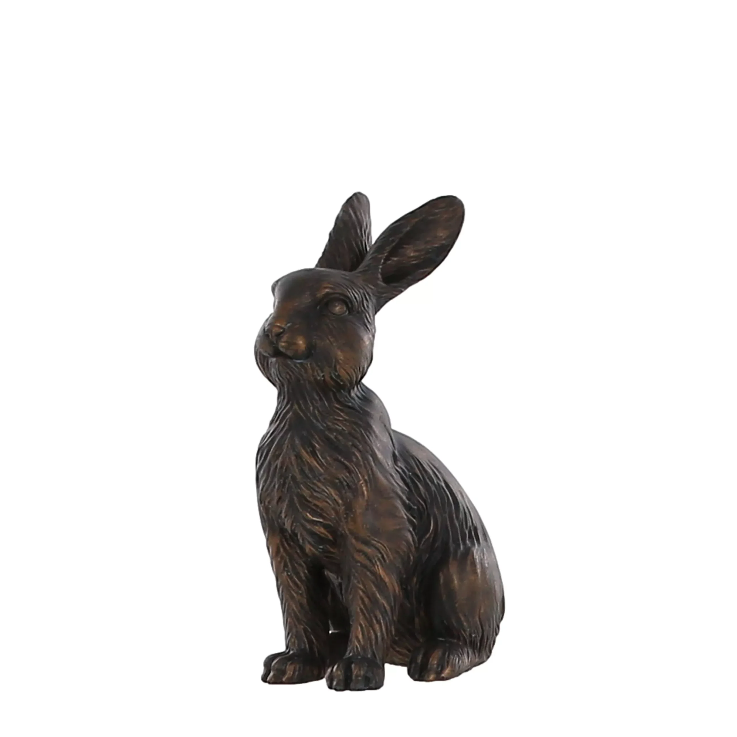 Terrastyle Bronze Polystone Rabbit Garden Ornament (H)31cm 3 Terrastyle Bronze Polystone Rabbit Garden Ornament (H)31cm