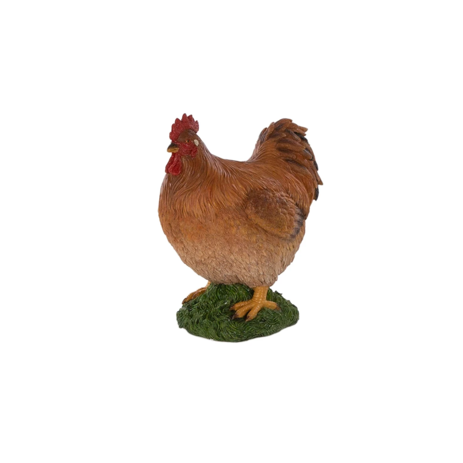Terrastyle Brown, White Resin Hen Garden Ornament (H)27.5cm 3 Terrastyle Brown, White Resin Hen Garden Ornament (H)27.5cm