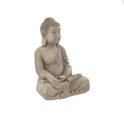 Terrastyle Cream Buddha Garden Ornament (H)47.5cm -Gardens and Outdoor terrastyle cream buddha garden ornament h 47 5cm5021346520194 37c bq