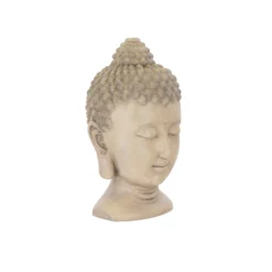 Terrastyle Cream Buddha Head Garden Ornament (H)46cm -Gardens and Outdoor terrastyle cream buddha head garden ornament h 46cm5021346520491 37c bq