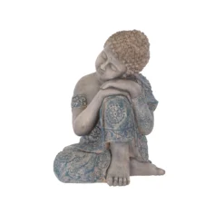 Terrastyle Grey & Blue Buddha Garden Ornament (H)51cm